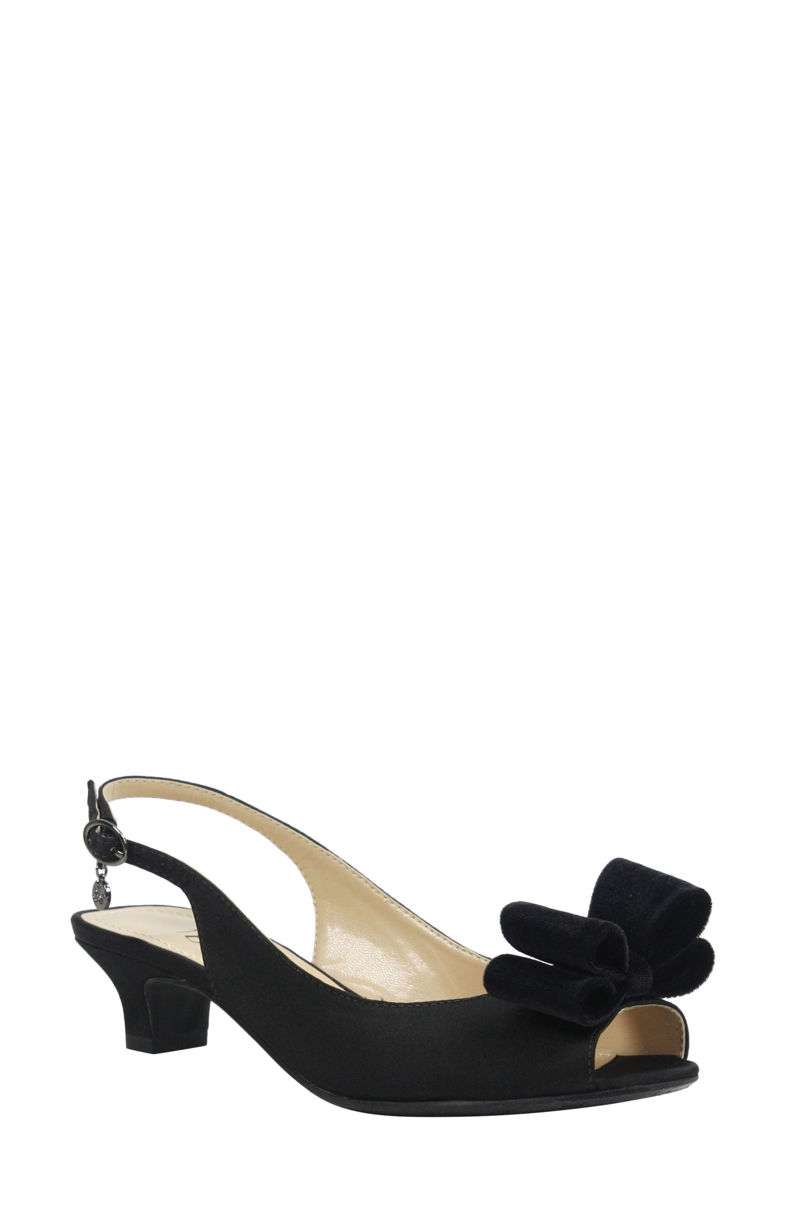 J. Reneé Landan Bow Slingback Sandal, Main, color, 