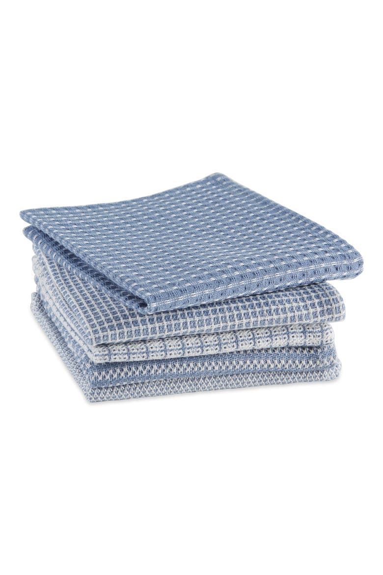 Everyday Assorted Dishcloth Set/5, Alternate, color, Stonewash Blue