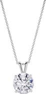 LuvMyJewelry Lucent 14K Gold Round Lab Grown Diamond Pendant - 3 Ct