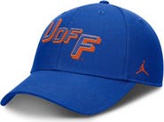 Jordan Brand Men's Jordan Brand Royal Florida Gators Slanted Primetime Rise Performance Adjustable Hat