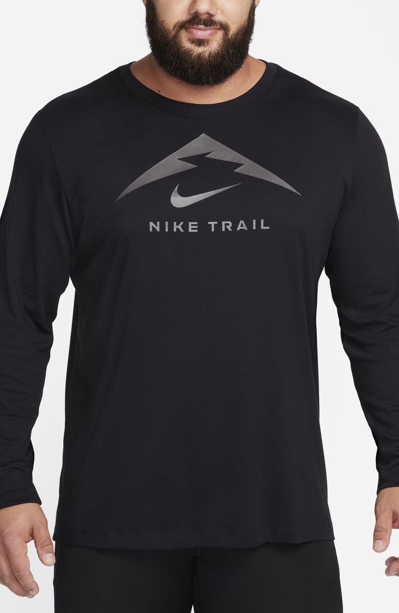 Nike Dri-FIT Long Sleeve Trail Running Graphic T-Shirt, Alternate, color, 