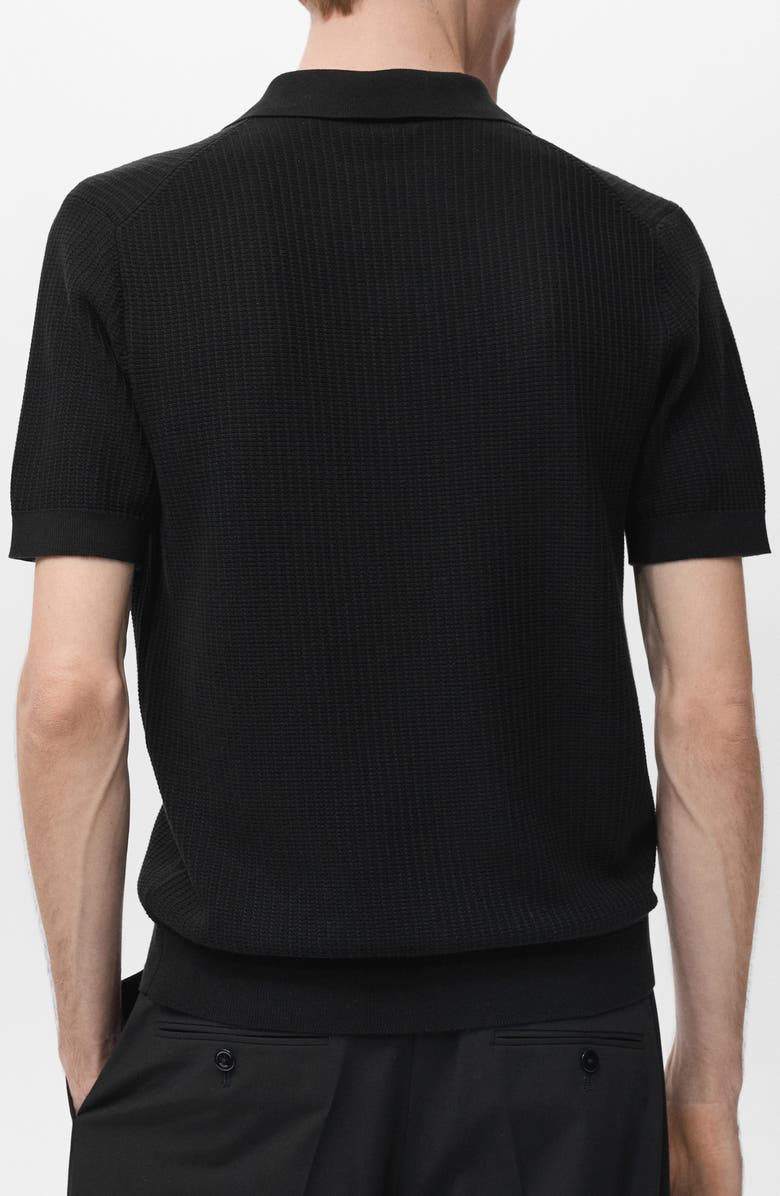 MANGO Rib Johnny Collar Polo, Alternate, color,