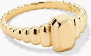 MEJURI Charlotte Step Cut Signet Ring