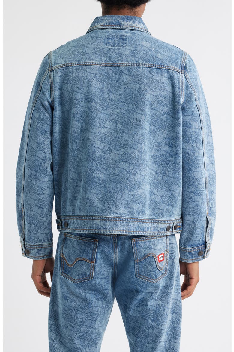 Band Coneman Denim Jacket, Alternate, color, CARAMEL