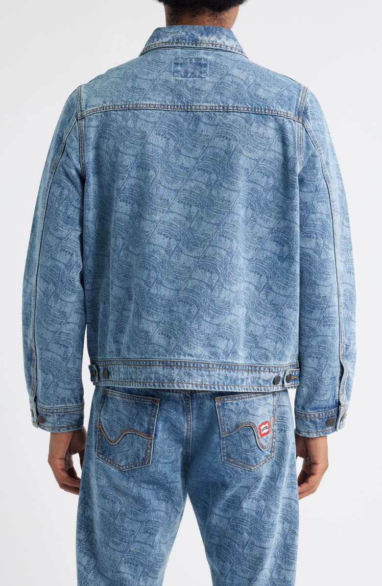 ICECREAM Band Coneman Denim Jacket, Alternate, color, Caramel