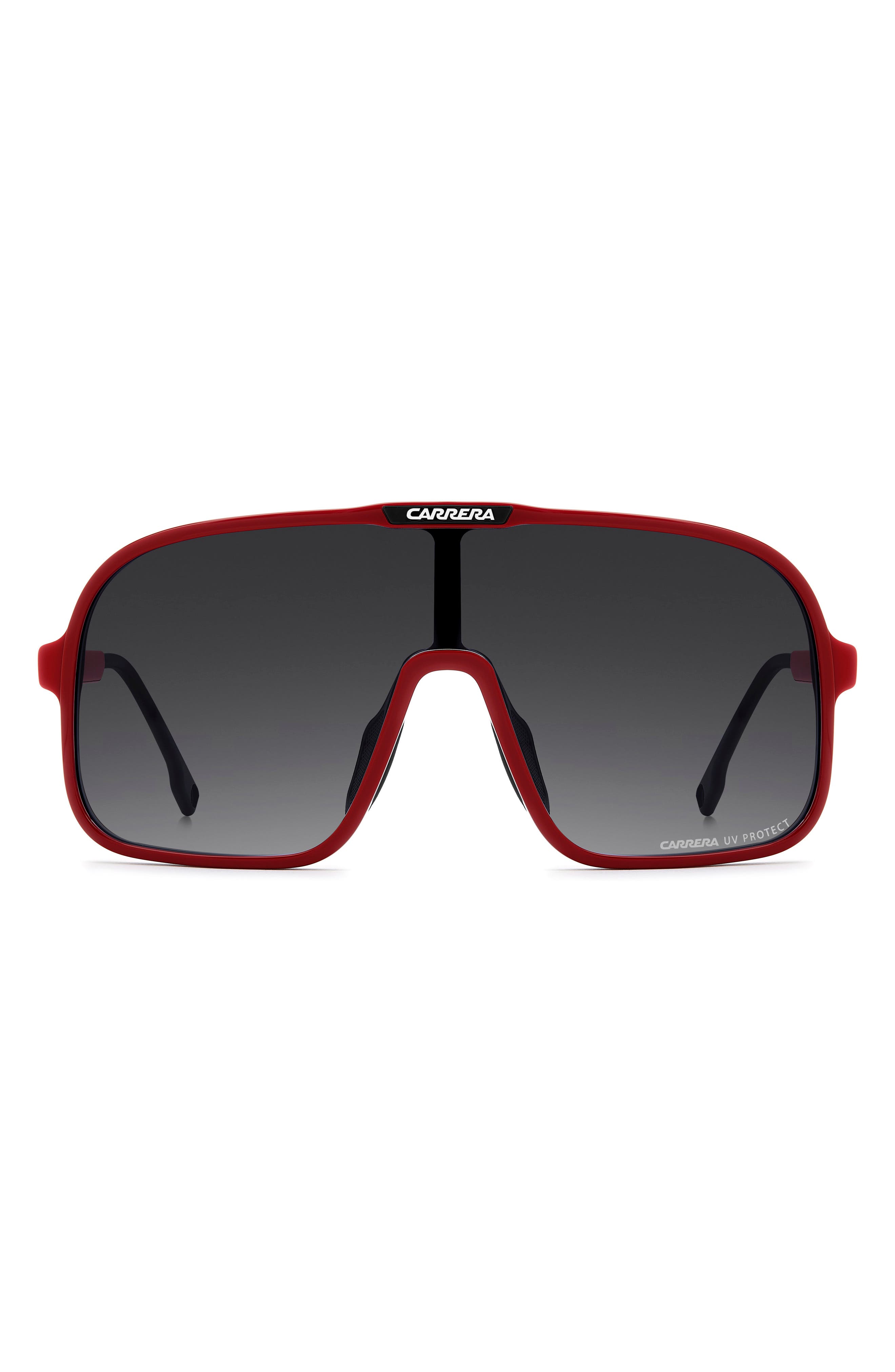 Carrera Eyewear C Sport 99mm Gradient Shield Sunglasses in Red/Dark Grey Sf 