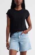 Caslon® Short Raglan Sleeve Cotton Tee