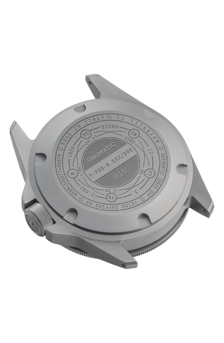 UNIMATIC ProDiver Modello Uno U1S-T-PD6-B Automatic NATO Strap Watch, 41.5mm, Alternate, color, Black