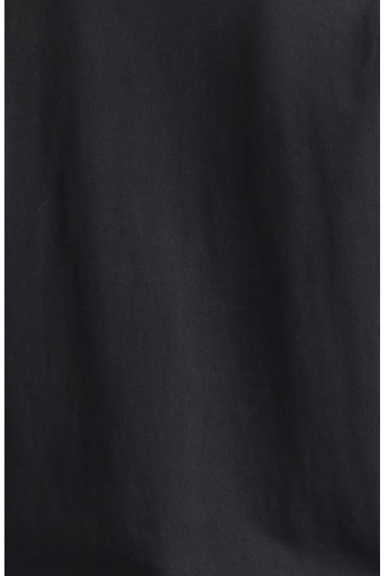 Contrast Collar Long Sleeve Cotton Polo, Alternate, color, BLACK/ RED