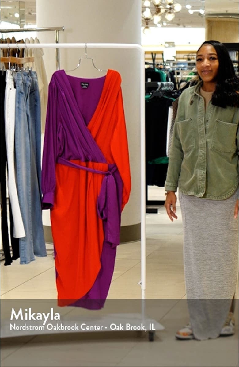 Brielle Colorblock Long Sleeve Dress, sales video thumbnail