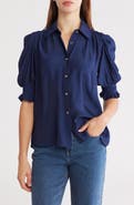 Ramy Brook Kaylor Puff Sleeve Button-Up Shirt