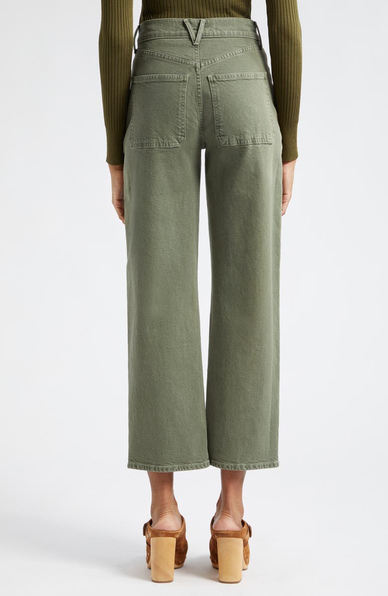 Veronica Beard Crosbie High Waist Crop Wide Leg Jeans, Alternate, color,