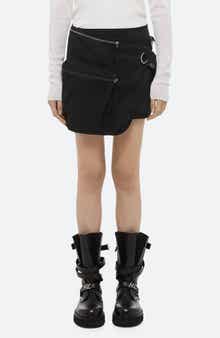 Field Cotton Cargo Wrap Miniskirt