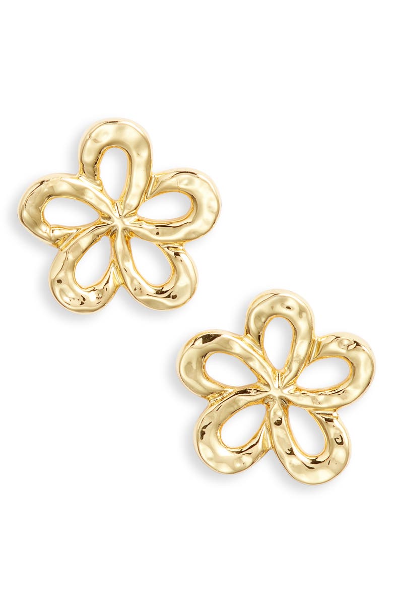 Kiara by Ki-Ele Melia Flower Stud Earrings, Main, color, 