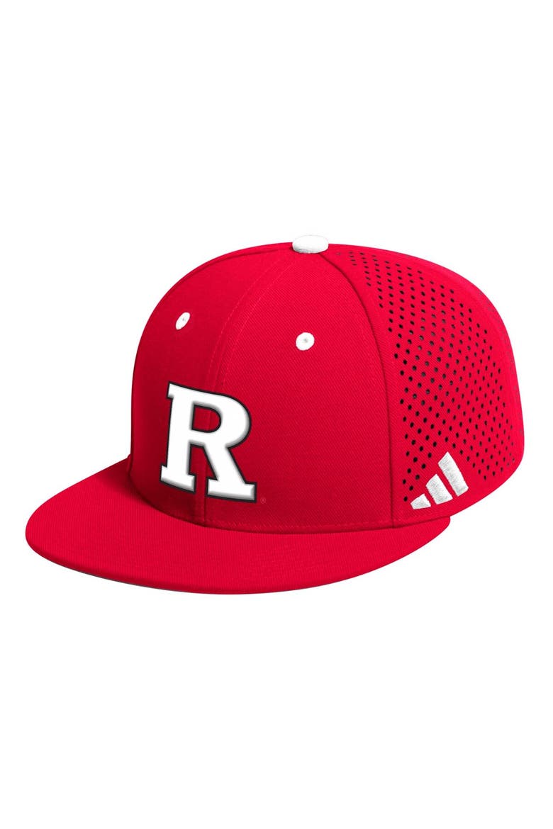 Men's adidas Scarlet Rutgers Scarlet Knights On-Field Baseball Fitted Hat, Alternate, color, Scarlet