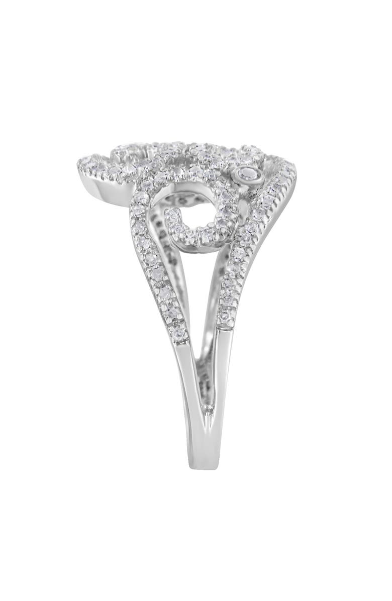 Haus of Brilliance 14K White Gold 1/2 cttw Round Cut Diamond Cluster Ring, Alternate, color, White