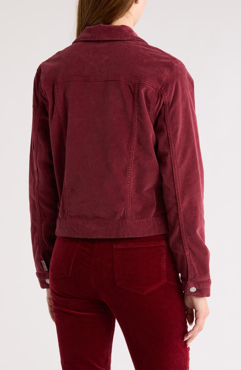 7 For All Mankind Corduroy Crop Trucker Jacket, Alternate, color, 