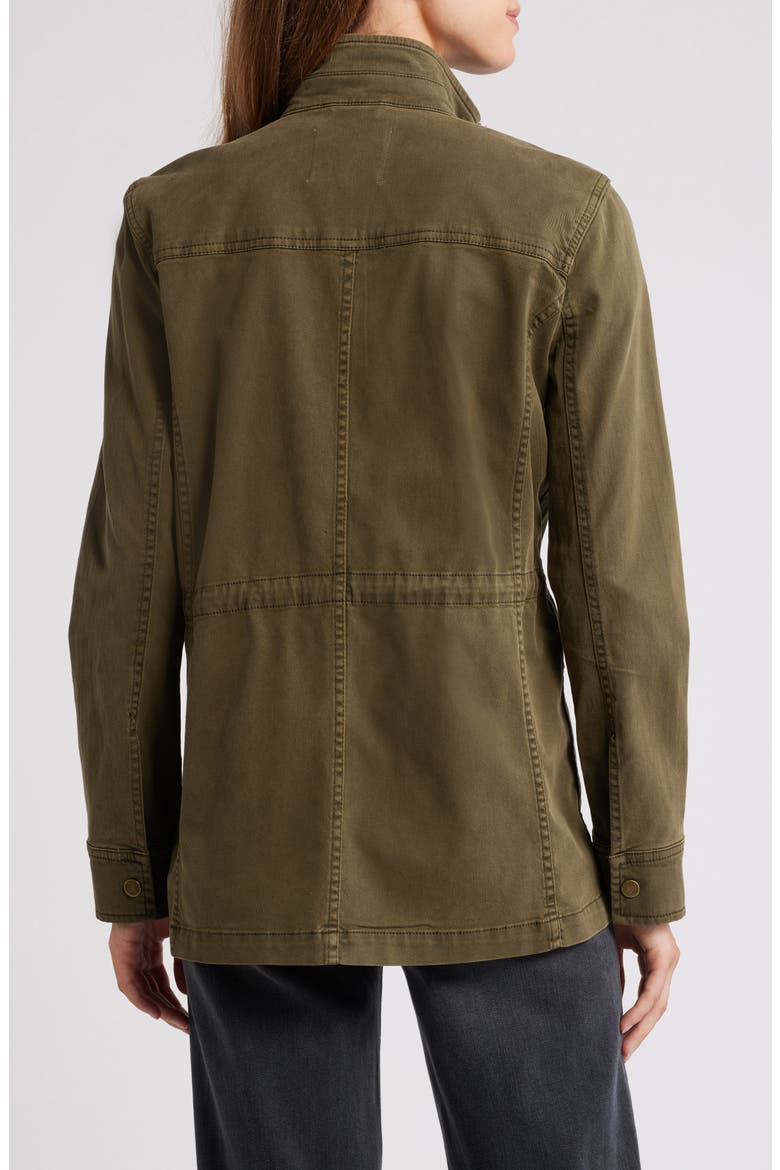 Cotton Blend Utility Jacket, Alternate, color, OLIVE NIGHT