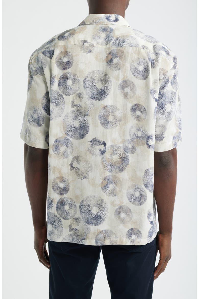 Lars Camp Shirt, Alternate, color, WHITE/ DARK BLUE