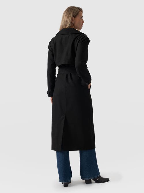 Saint And Sofia Saint + Sofia Odette Coat In Black