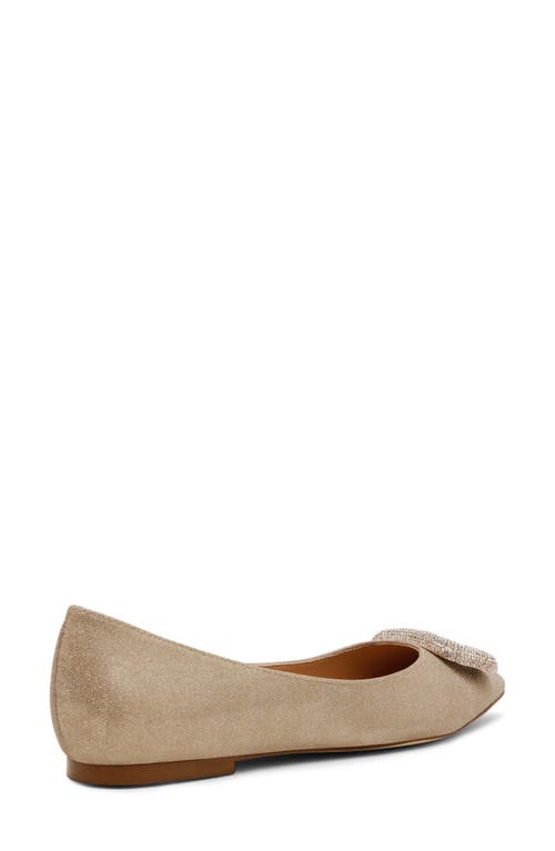 Steve Madden Tink Pointed Toe Flat In Gold