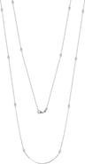 SOUZANA by Suzy Levian 14K Gold 6/10cttw Bezel Diamond Station Necklace - 36 Inch