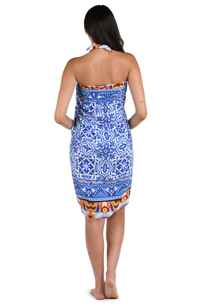 La Blanca Alboran Cover-Up Pareo, Alternate, color, Blue