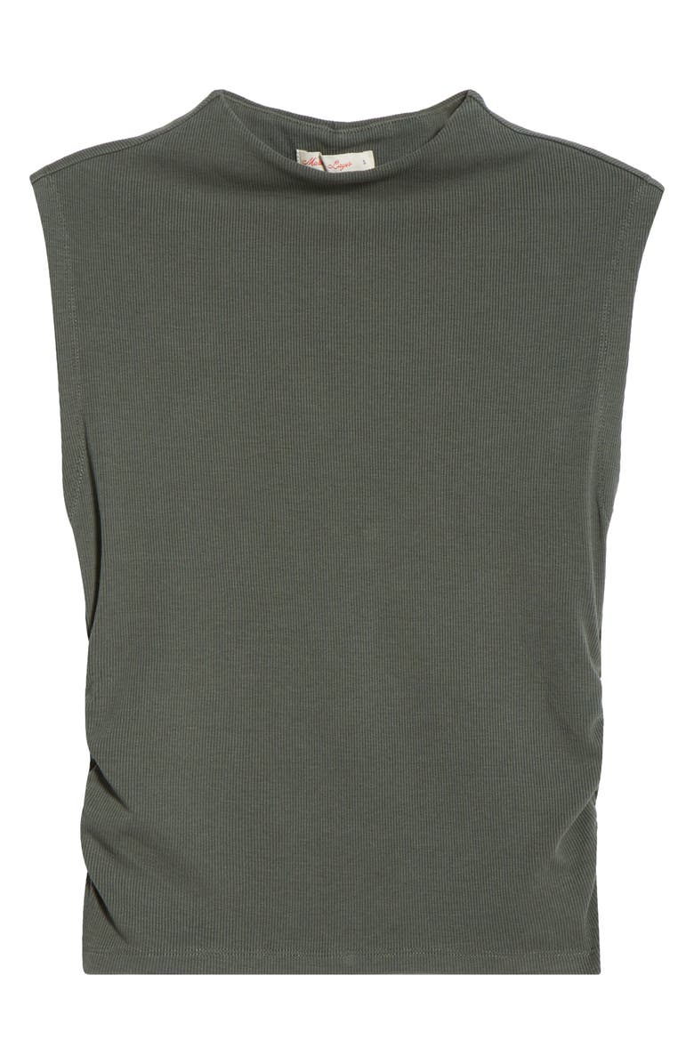Marine Layer Lexi Sleeveless Mock Neck Top, Alternate, color, Beetle