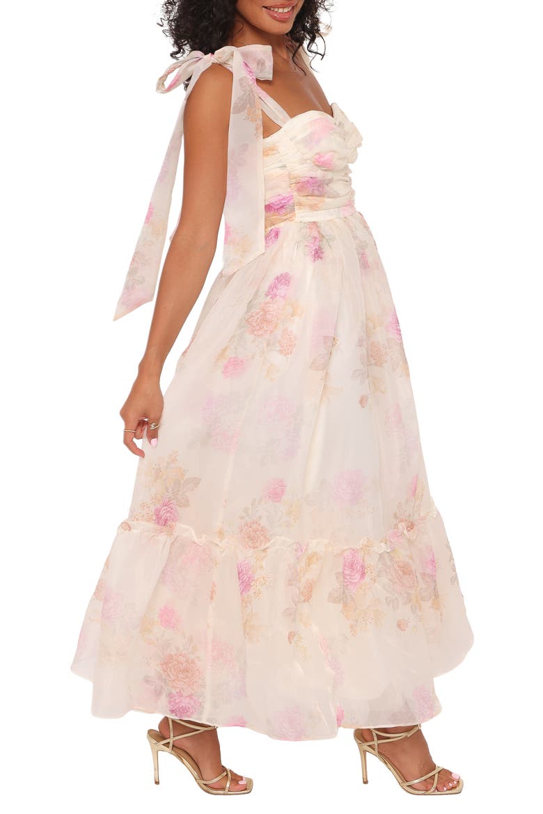 Floret Sleeveless Maxi Dress, Alternate, color, YELLOW FLORAL