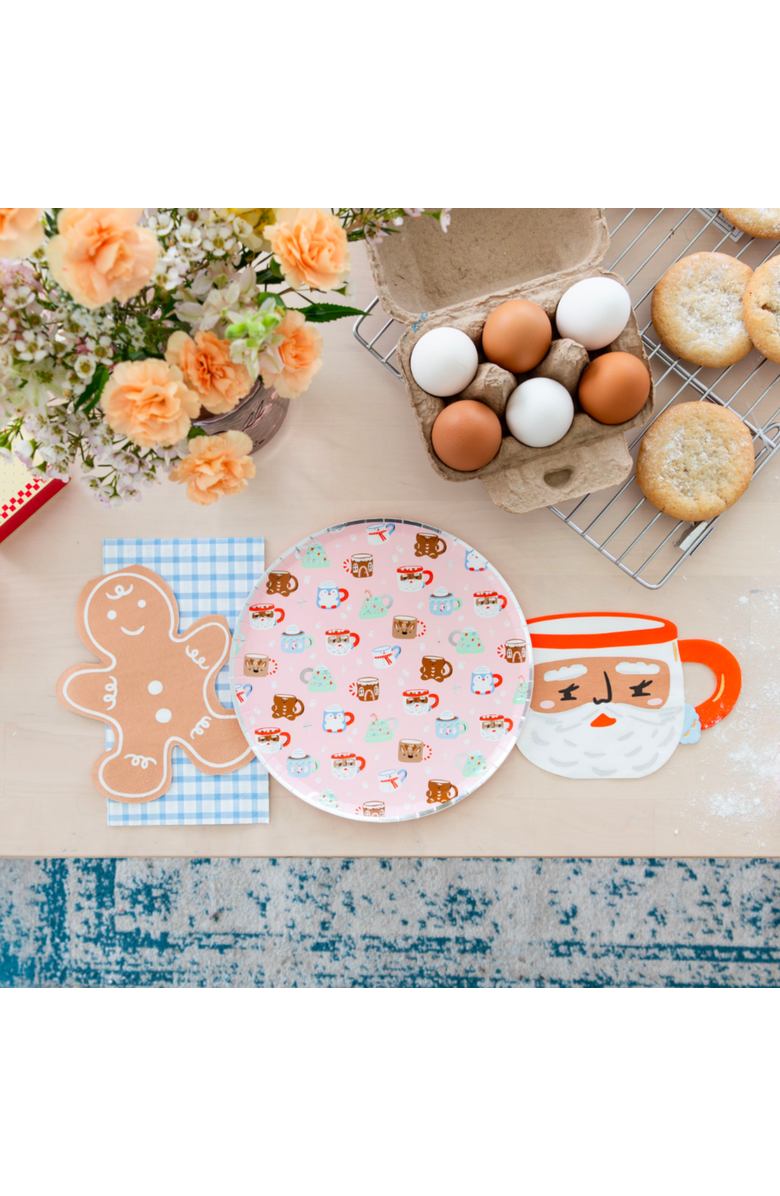 Daydream Society Baking Spirits Bright Christmas Holiday Mug Print Small Plates, Alternate, color, Assorted Pre-Pack