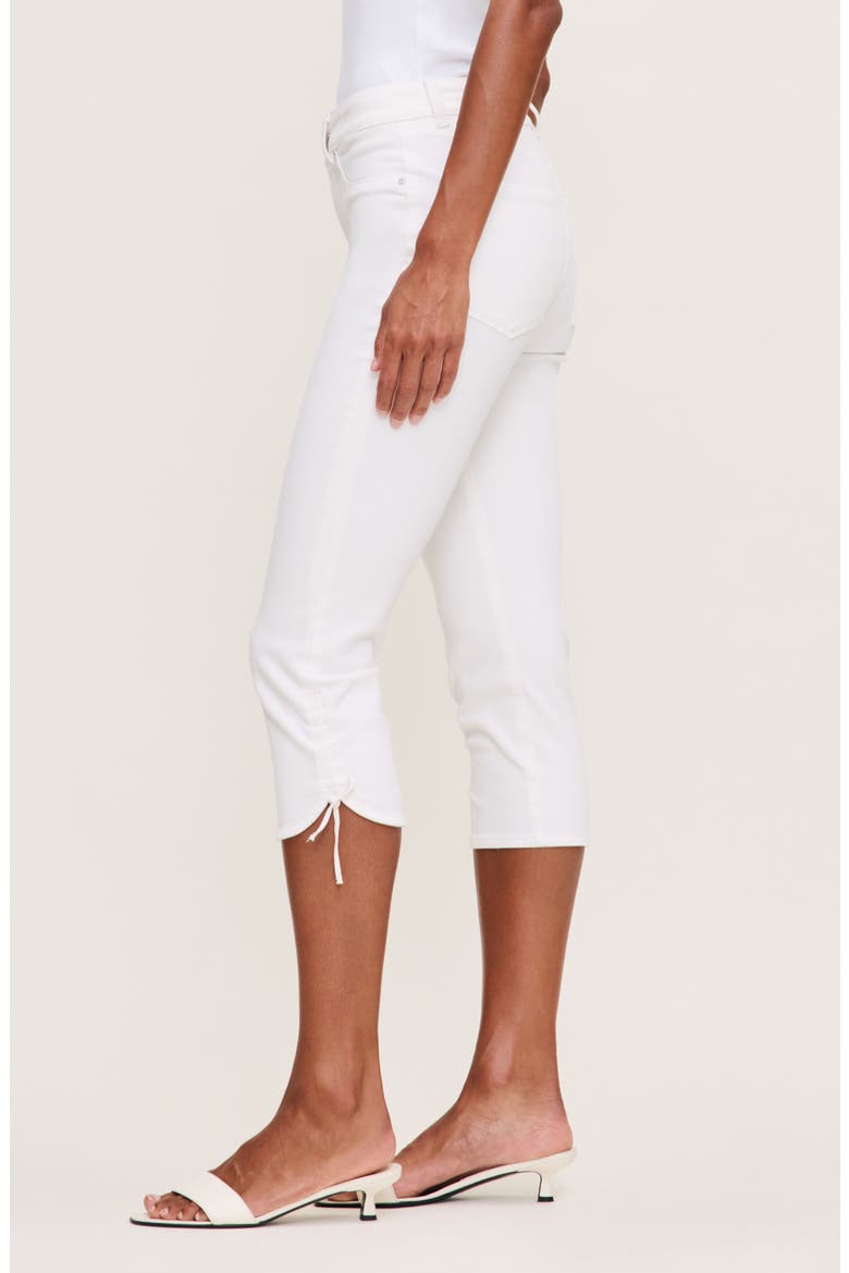 Bardot High Waist Instasculpt Capri Skinny Jeans, Alternate, color, WHITE DL AIRBRUSHED
