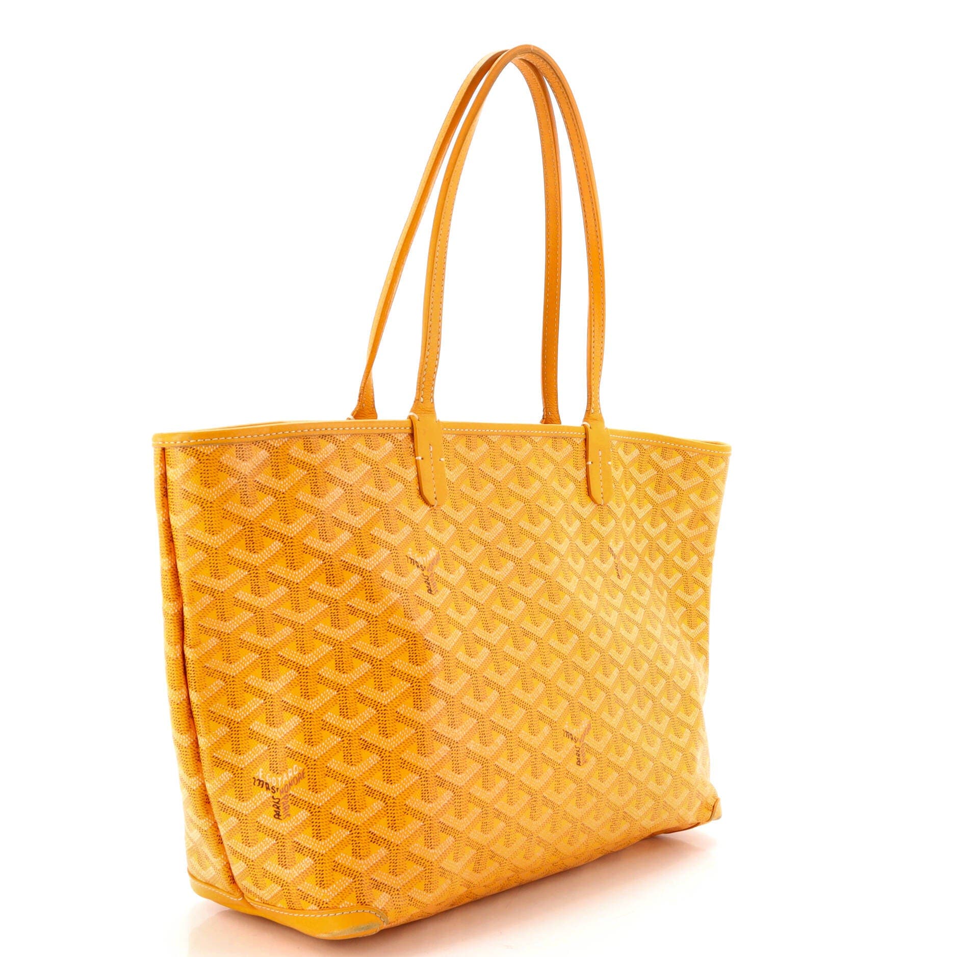Pre-Owned Goyard Artois Tote Coated Canvas PM, Alternate, color, Yellow