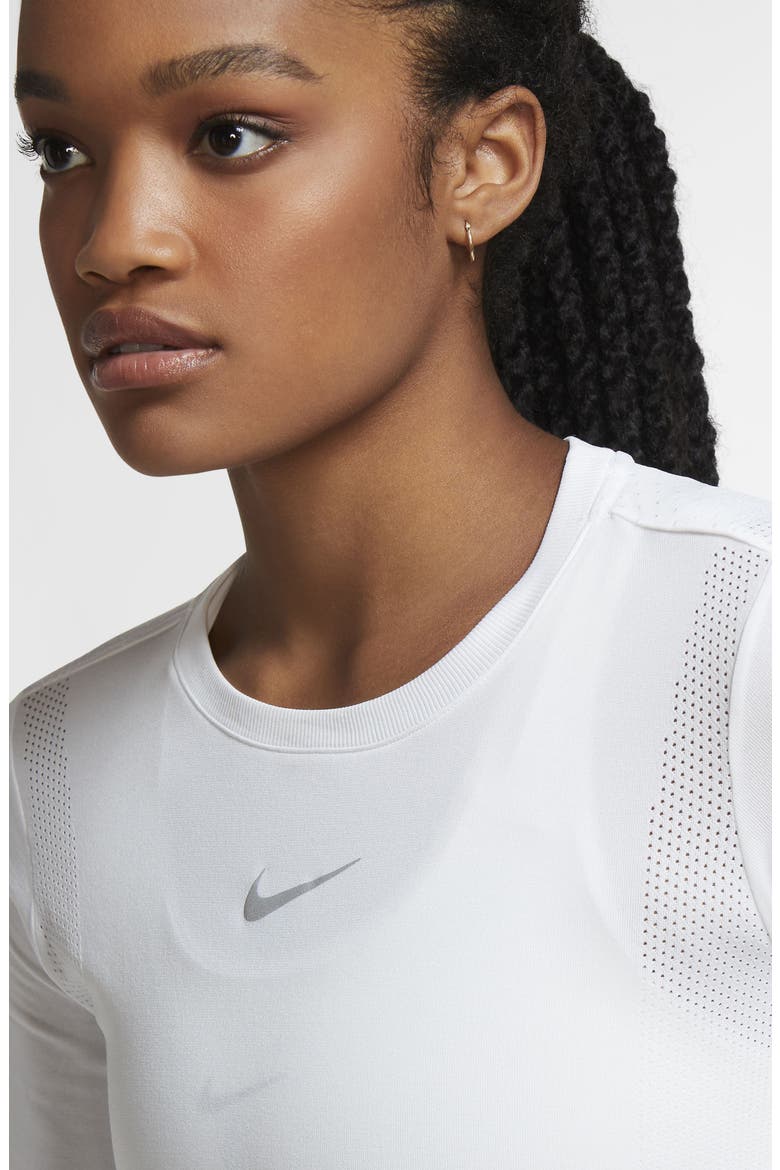 Infinite Dri-FIT Long Sleeve Top, Alternate, color, WHITE