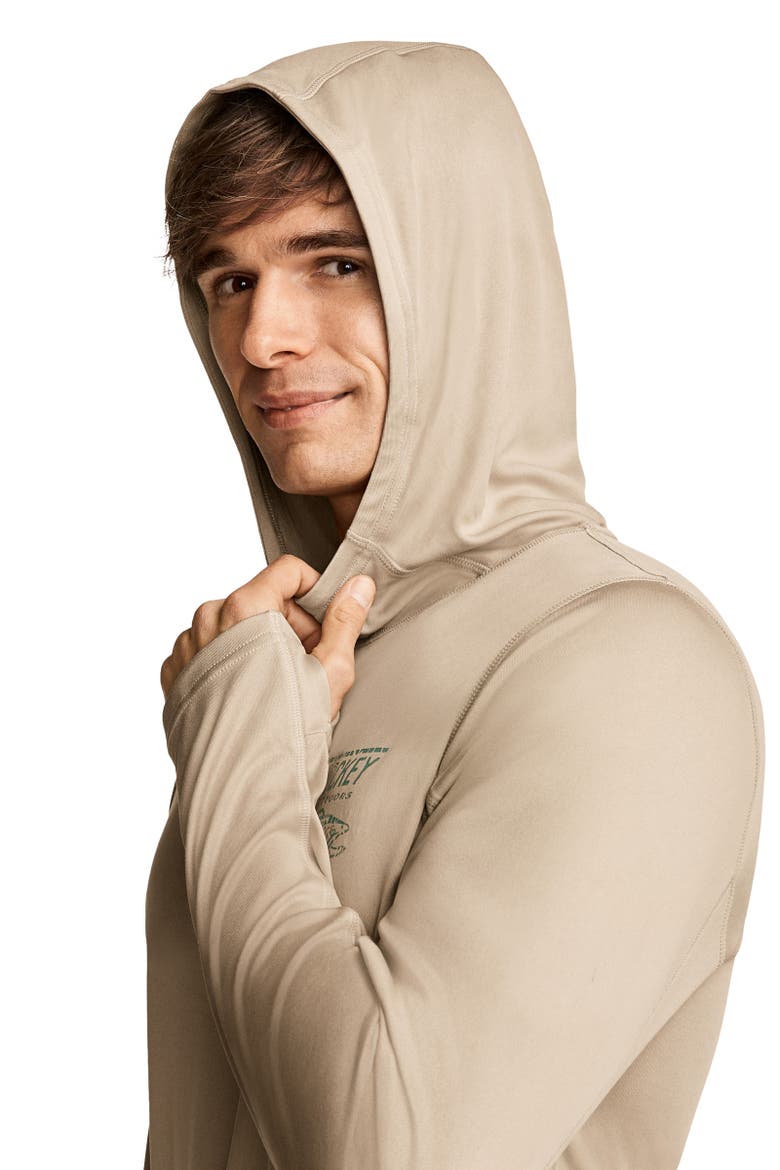 Outdoors by Luke Bryan Men's Long Sleeve Hooded Sun Shirt, Alternate, color, Scout