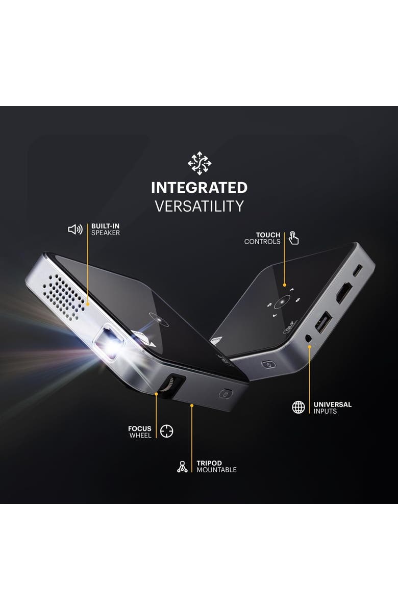 Kodak Luma 75 Ultra Mini Projector, Portable Pico Projector w/Built-in Speaker
HD Support, Alternate, color, Black