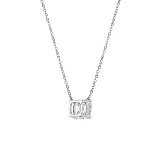 Luvmyjewelry Cushion Chic 14k Gold Lab Grown Diamond Necklace In Metallic