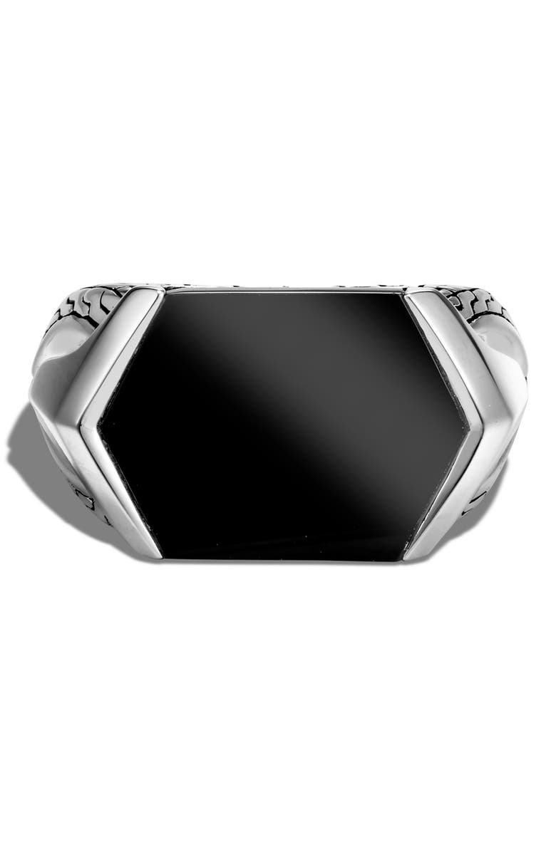 John Hardy Men's Asli Classic Chain Signet Ring, Alternate, color,
