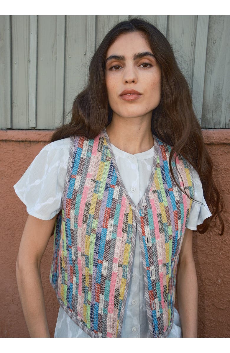 69206 Quilted and Reversible Vest, Alternate, color, Scribble