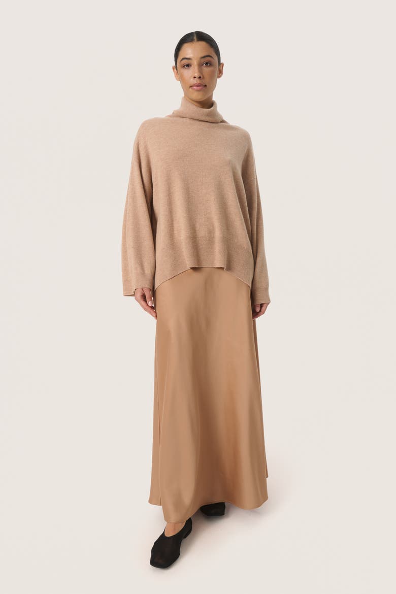 Molina Loose Fit Rollneck Pullover, Alternate, color, Burro Melange