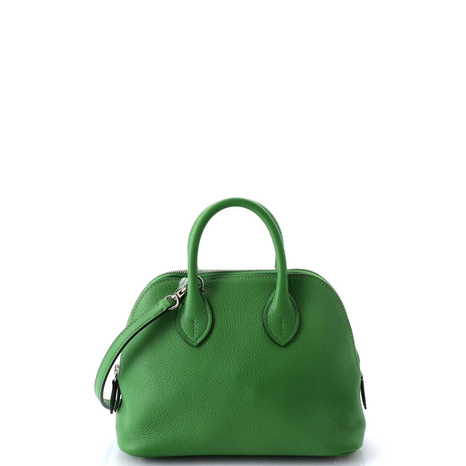 Pre-Owned Hermes Bolide 1923 Bag Verso Evercolor Mini, Main, color, Vert Yucca/Vert Criquet