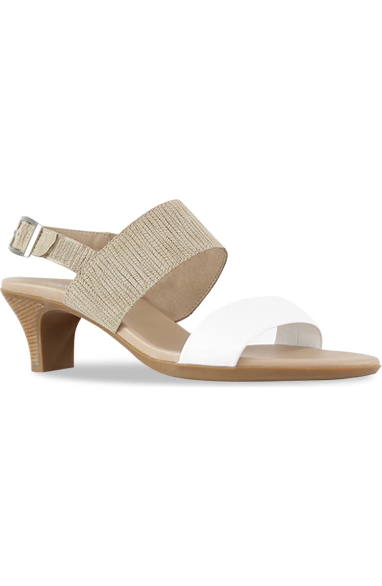 Munro Livia Slingback Sandal, Main, color, White Ligh