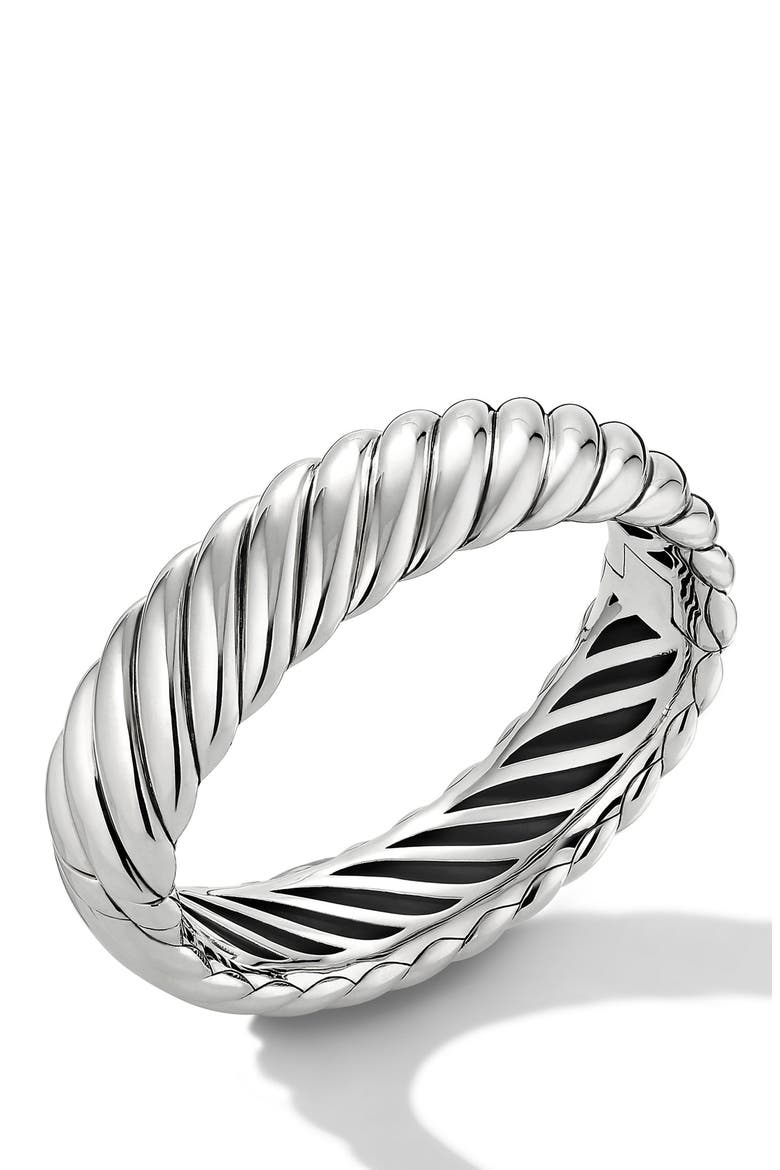 Sculpted Cable Bracelet, Alternate, color, SILVER