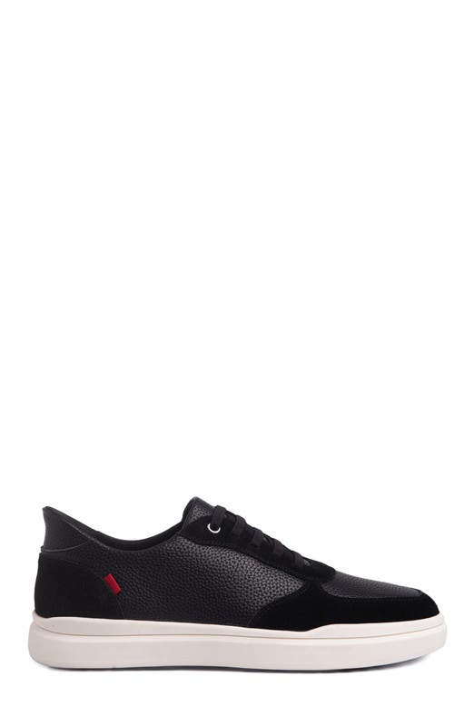 Marc Joseph New York Main Street Hands Free Technology Leather Sneaker, Alternate, color, Black Grainy Leather