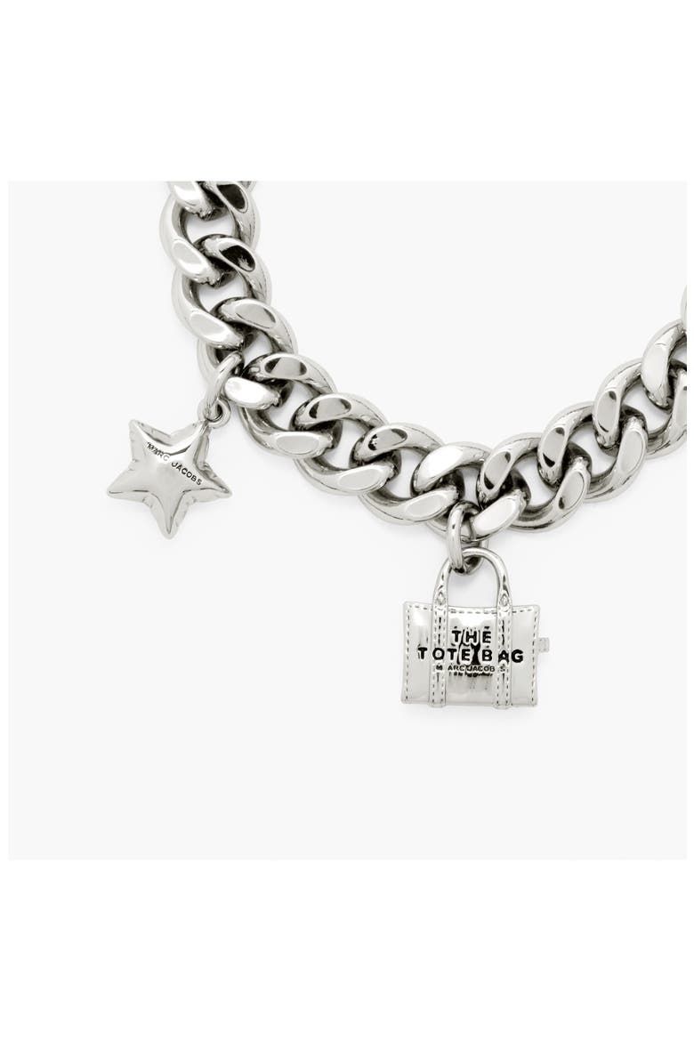 Mini Icon Charm Bracelet, Alternate, color, LIGHT ANTIQUE SILVER