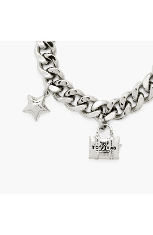 Marc Jacobs Mini Icon Charm Bracelet In Light Antique Gold