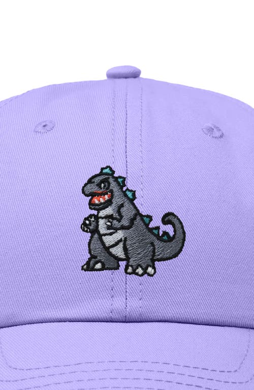 Dalix Giant Lizard Embroidered Dad Hat In Lavender