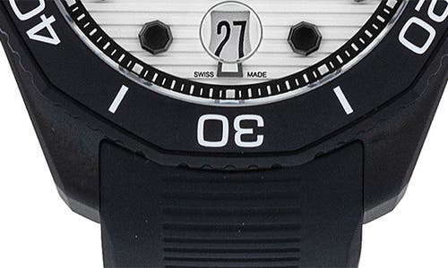 Watchfinder & Co. Tag Heuer Aquaracer Rubber Strap Watch, 43mm In White