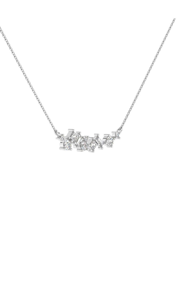 Bliss Diamond 1Ct TW Diamond Mixed Fancy Shape Designer Necklace 14k Gold Lab Grown Pendant, Alternate, color, 14K White Gold