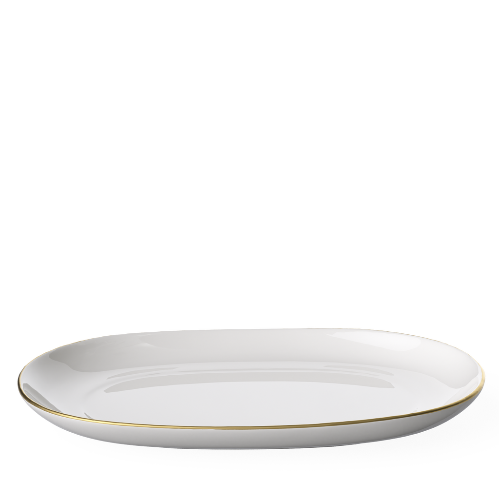 Villeroy & Boch Anmut Gold Pickle Dish/Gravy Stand in White  product