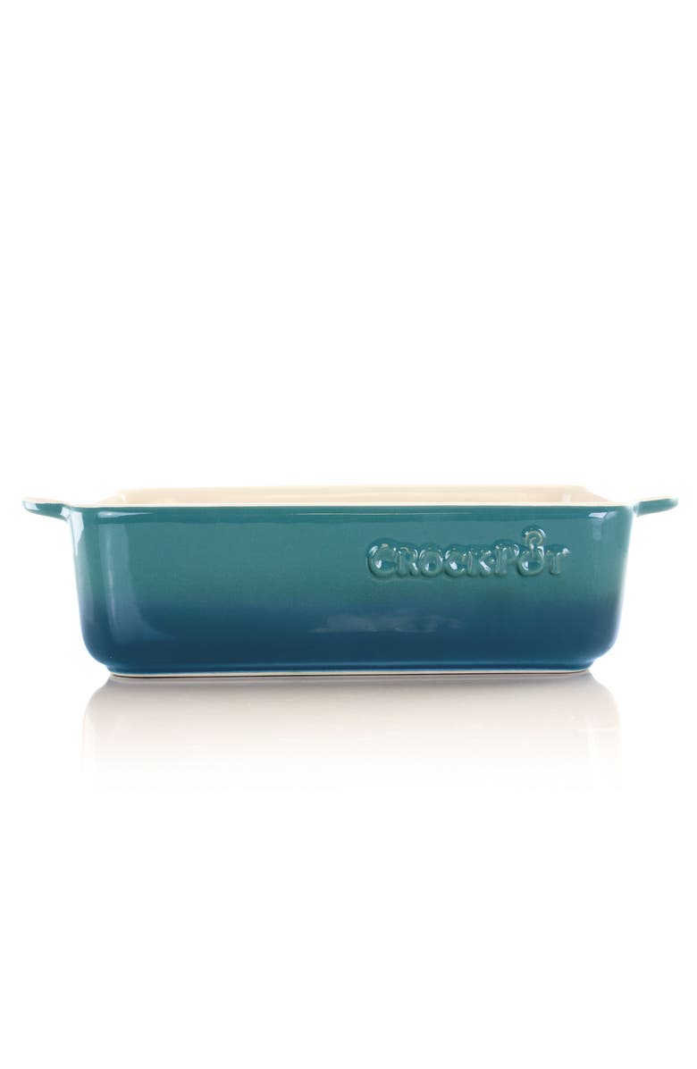 Crock-pot 1.25 Quart Rectangular Stoneware Bake Pan, Alternate, color, Blue